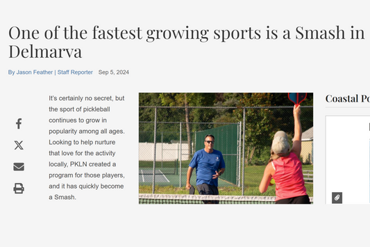 August 2024 | Coastal Point: 'One of the fastest growing sports is a Smash in Delmarva'