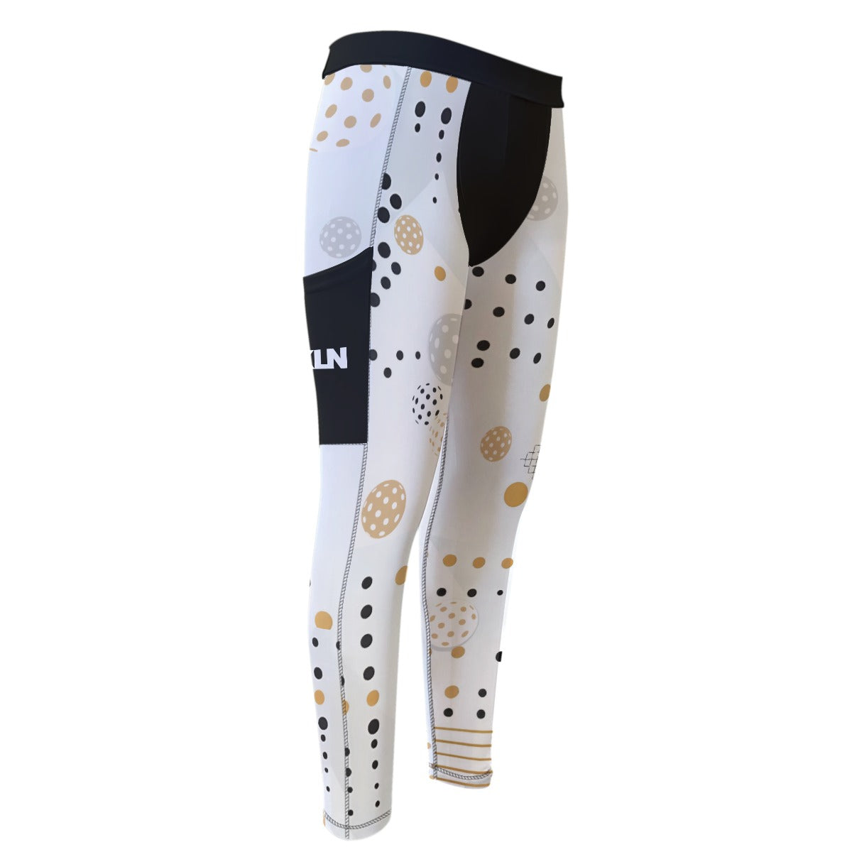 "GOLD RUSH" MENS PRO PERFORMANCE COMPRESSION LEGGINGS