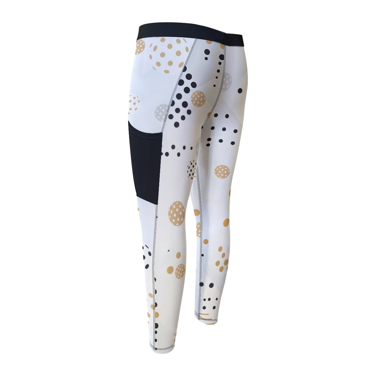 "GOLD RUSH" MENS PRO PERFORMANCE COMPRESSION LEGGINGS