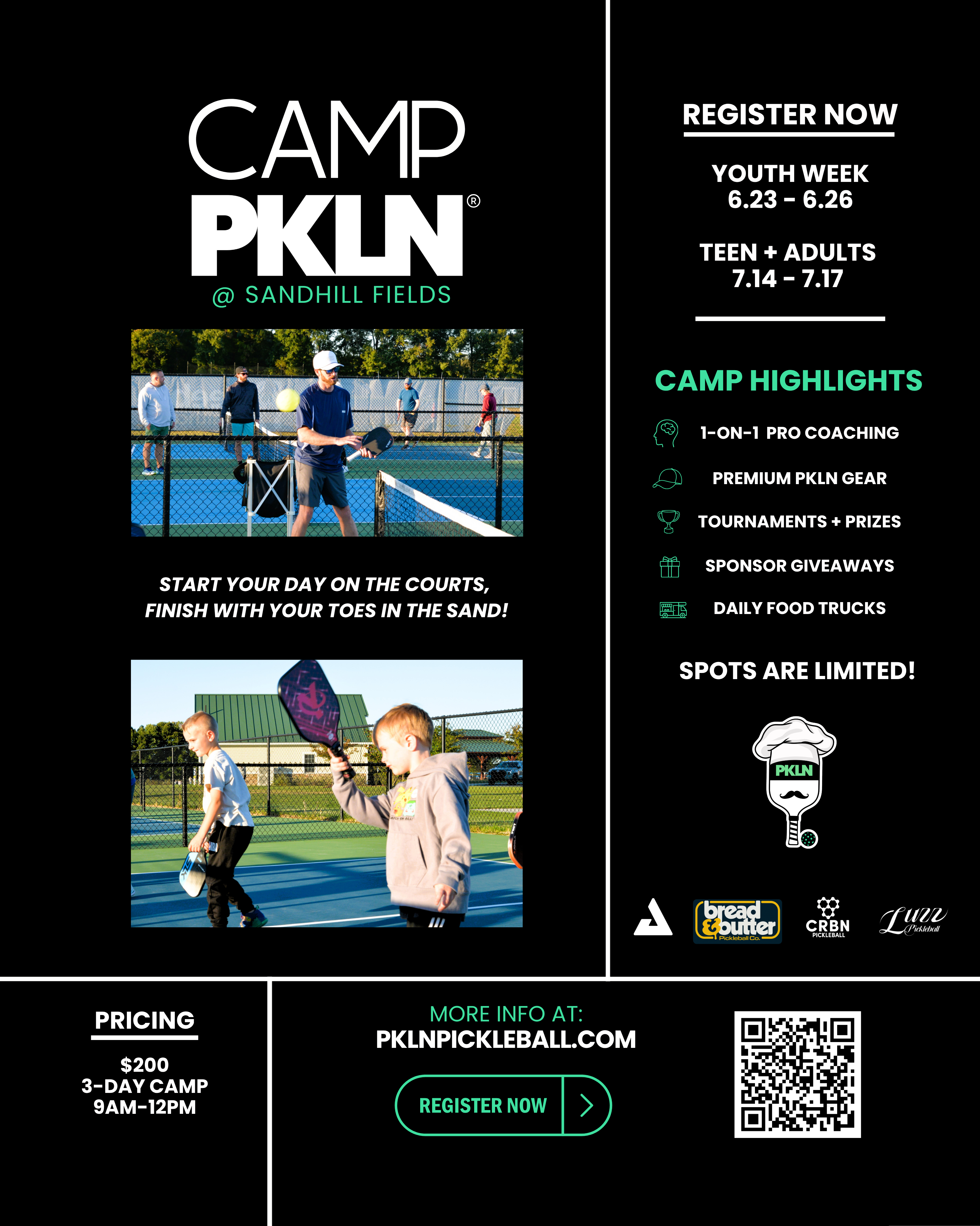 “CAMP PKLN” SUMMER SESSIONS