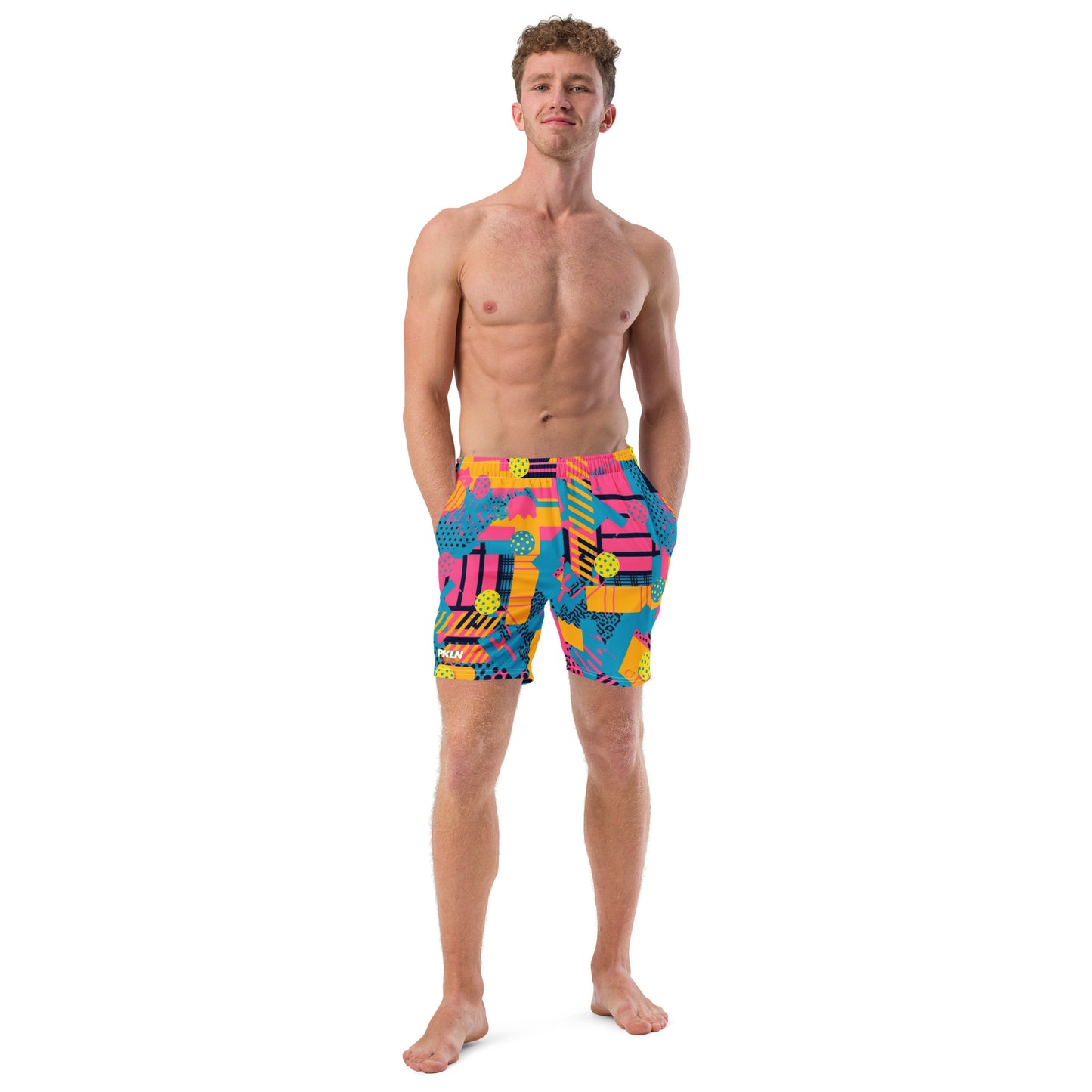 "SAVED BY THE BALL" UPF50+ MENS PICKLEBALL x SWIM SHORTS