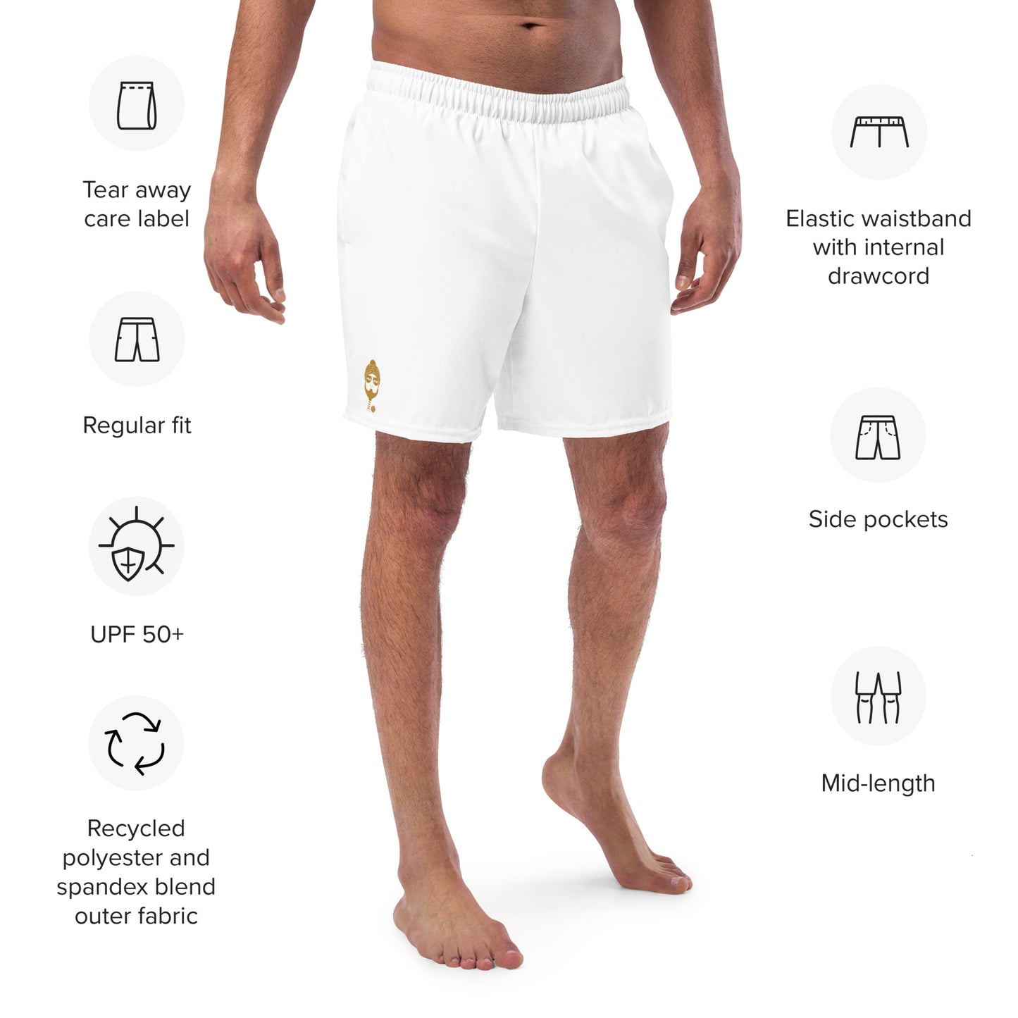 "DUDE DINKS" UPF50+ MENS PERFORMANCE PICKLEBALL x SWIM SHORTS