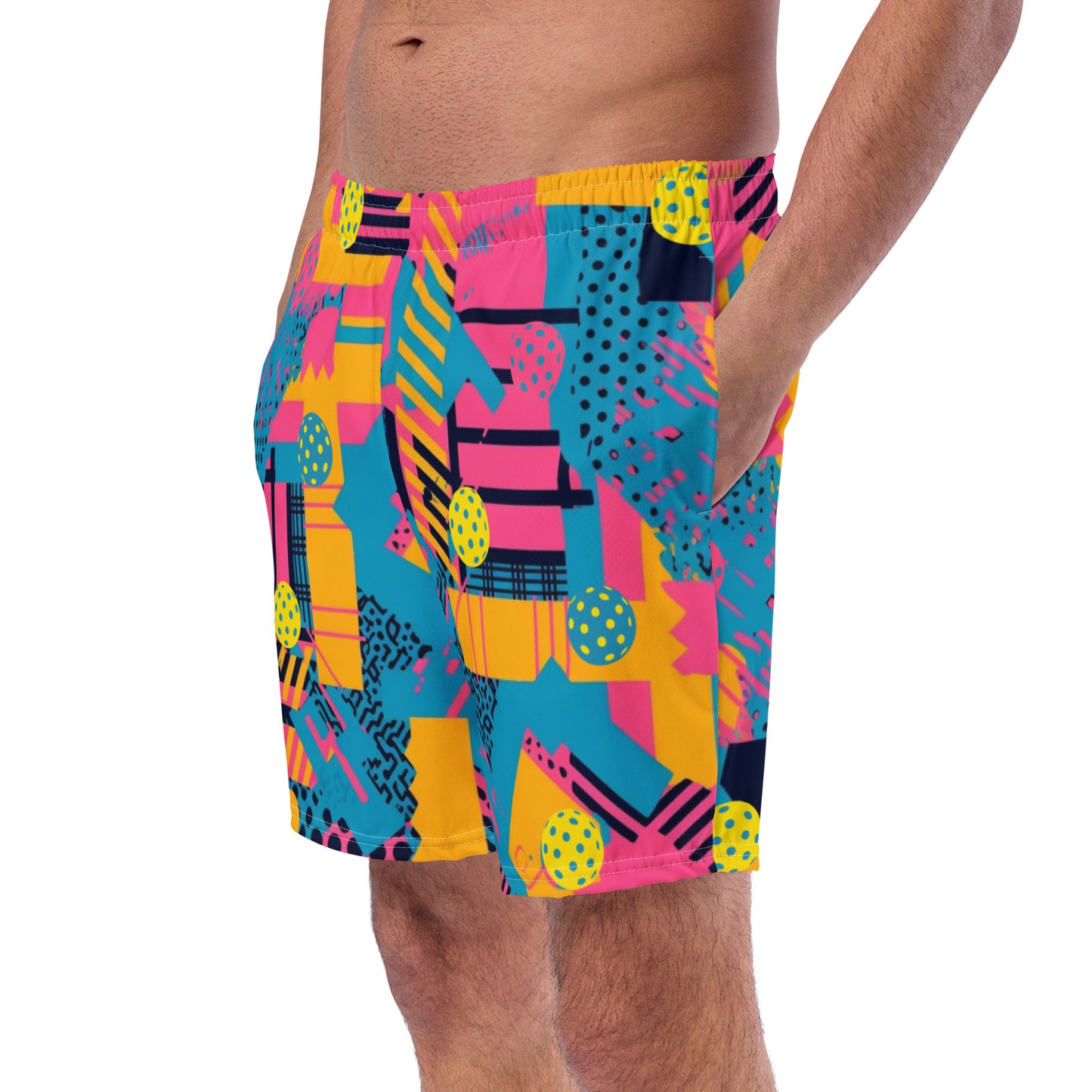 "SAVED BY THE BALL" UPF50+ MENS PICKLEBALL x SWIM SHORTS