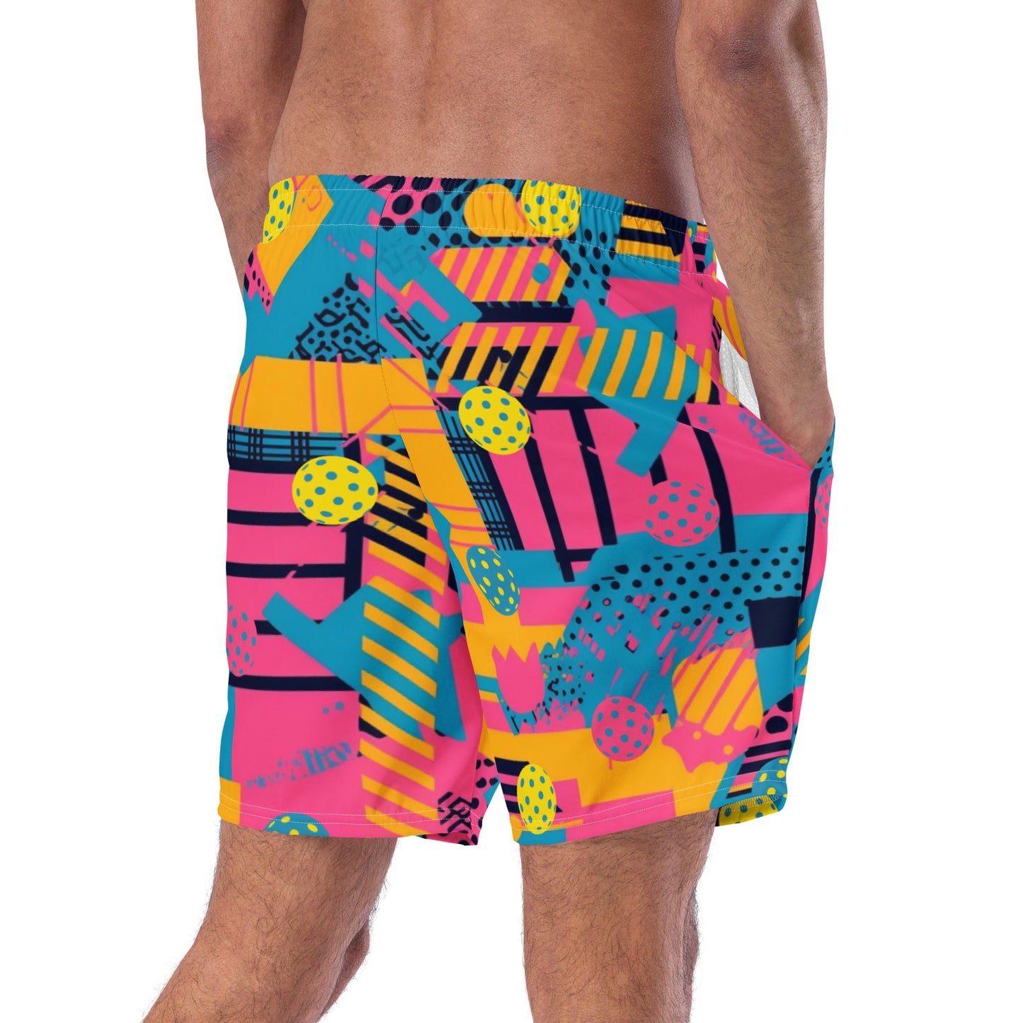 "SAVED BY THE BALL" UPF50+ MENS PICKLEBALL x SWIM SHORTS