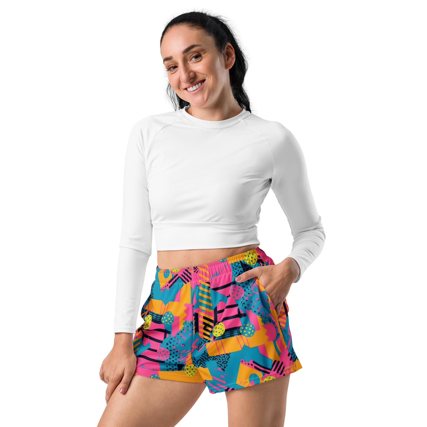 "SAVED BY THE BALL" UPF50+ WOMENS PICKLEBALL SHORTS