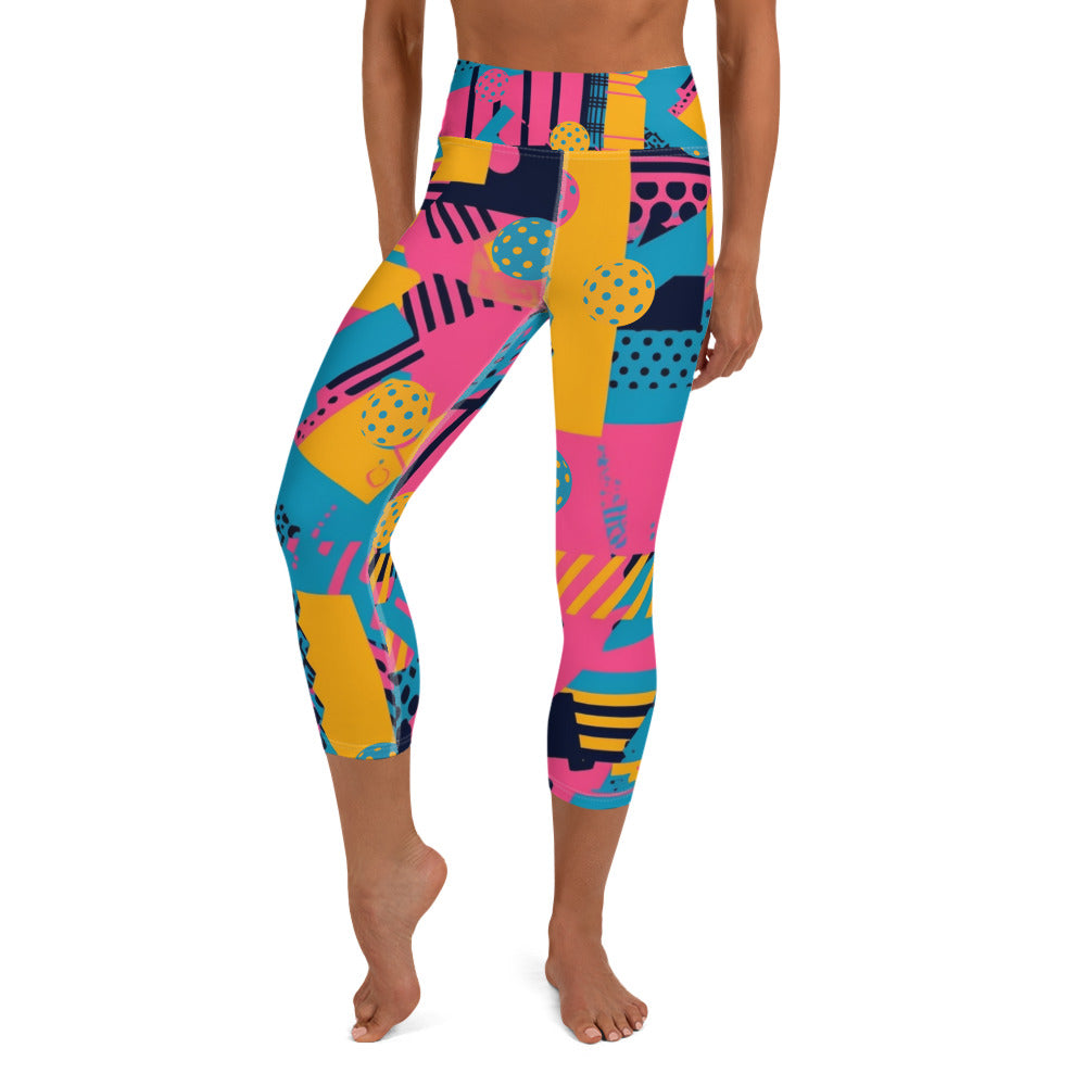 "SAVED BY THE BALL" PRO PERFORMANCE WOMENS 3/4 LENGTH LEGGINGS