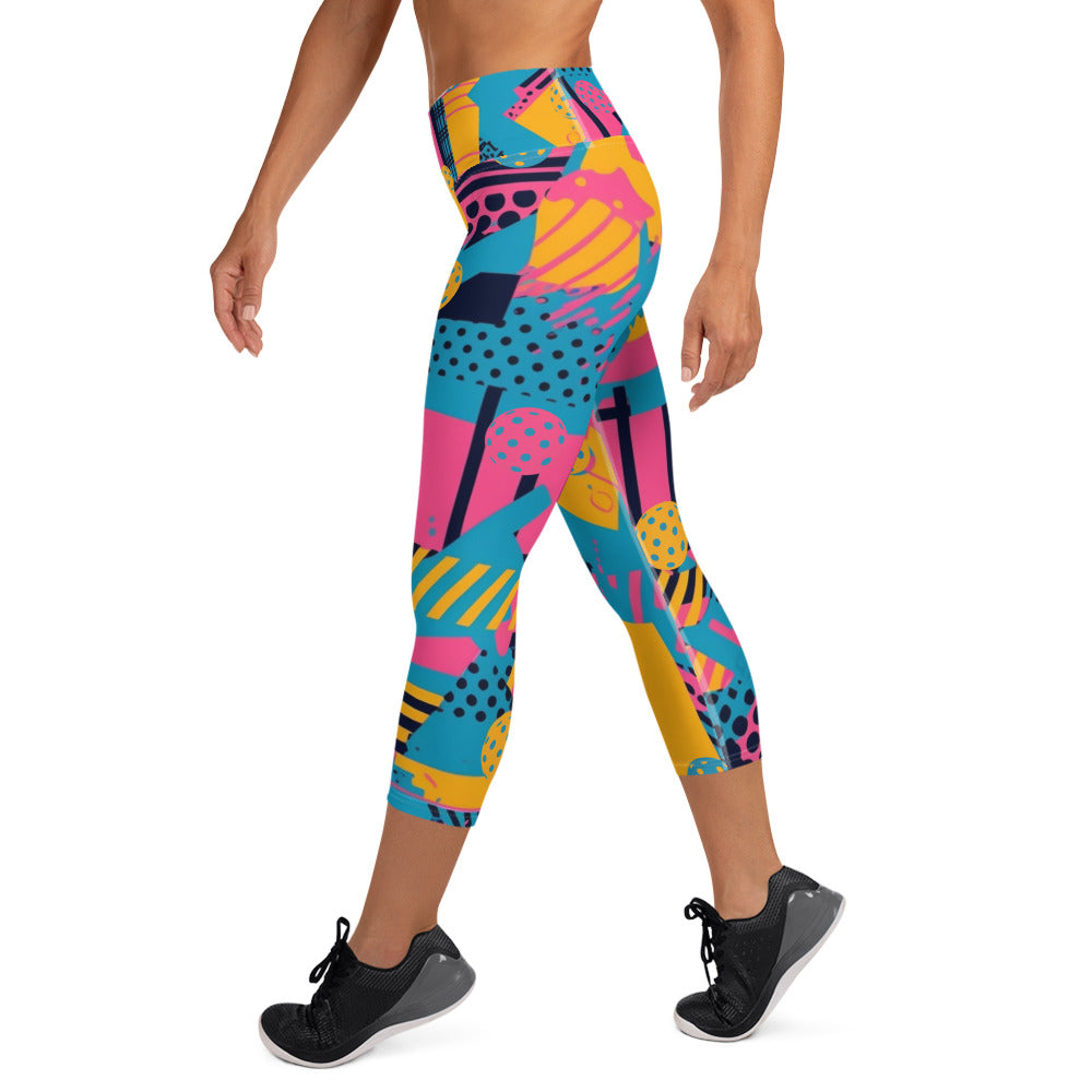 "SAVED BY THE BALL" PRO PERFORMANCE WOMENS 3/4 LENGTH LEGGINGS