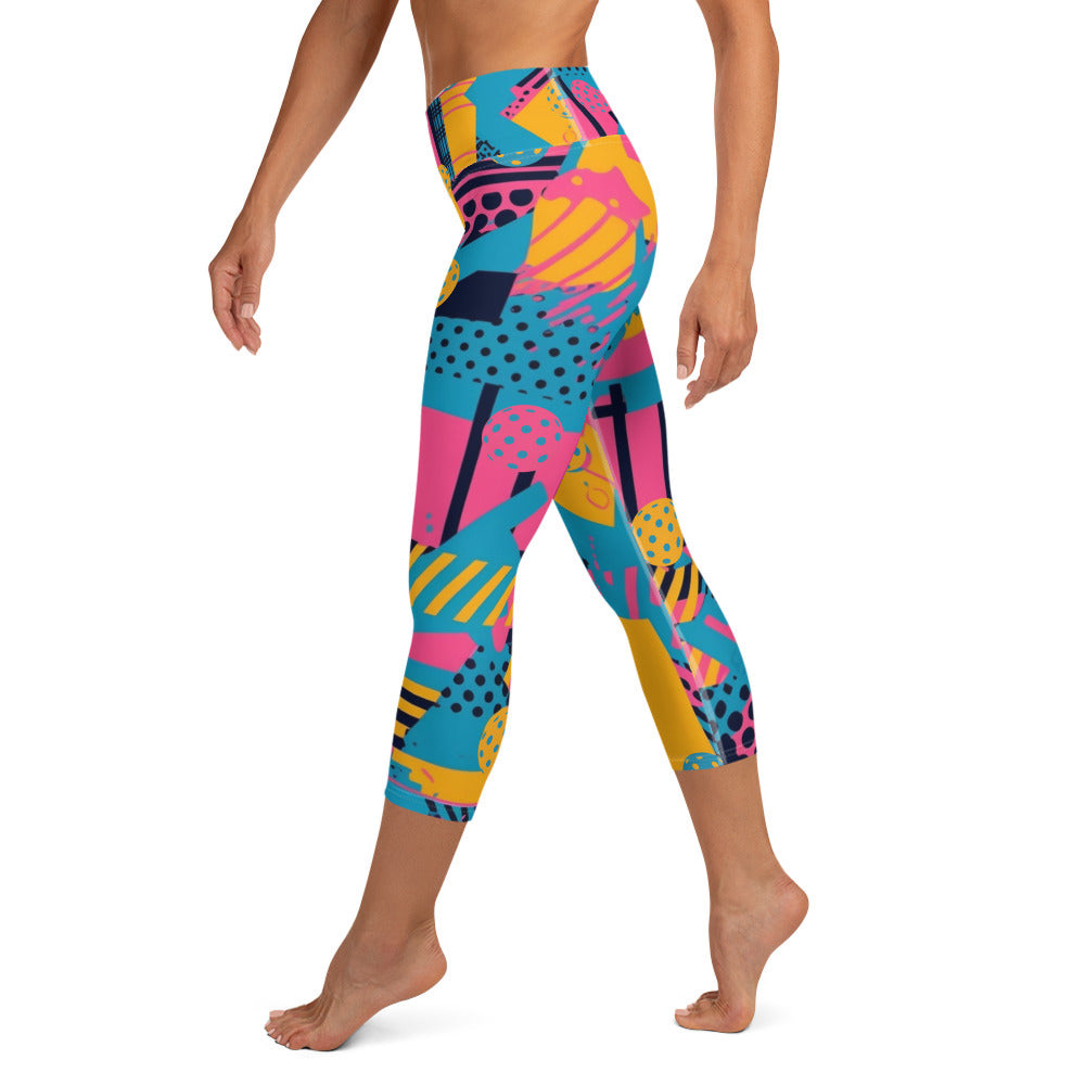 "SAVED BY THE BALL" PRO PERFORMANCE WOMENS 3/4 LENGTH LEGGINGS