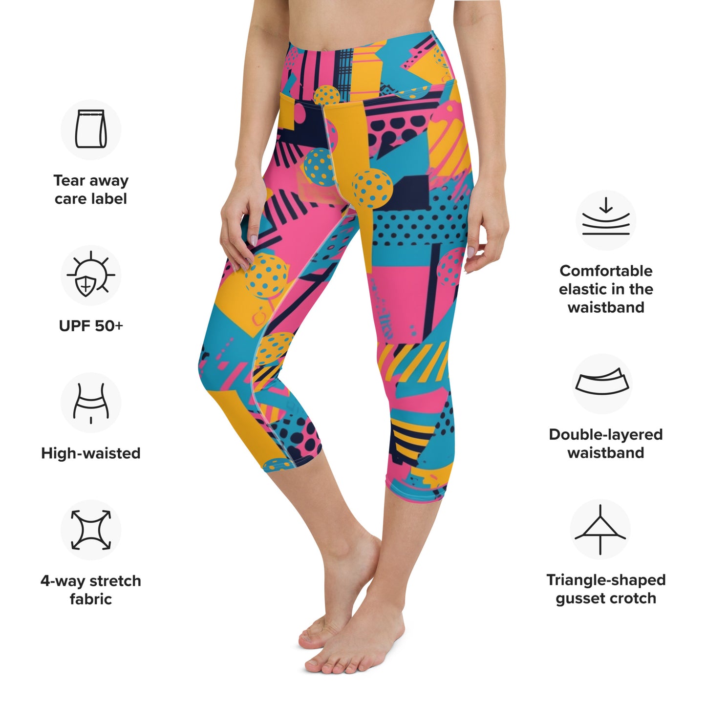 "SAVED BY THE BALL" PRO PERFORMANCE WOMENS 3/4 LENGTH LEGGINGS