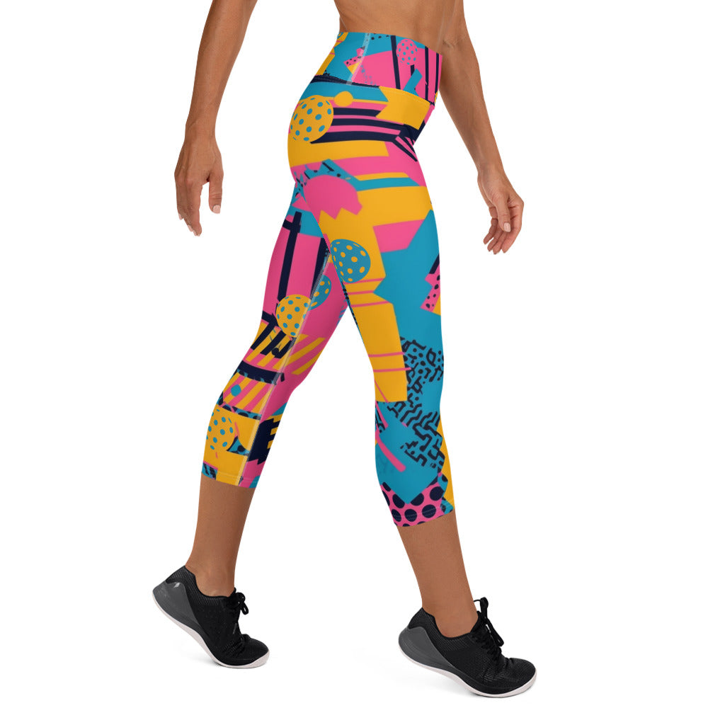 "SAVED BY THE BALL" PRO PERFORMANCE WOMENS 3/4 LENGTH LEGGINGS