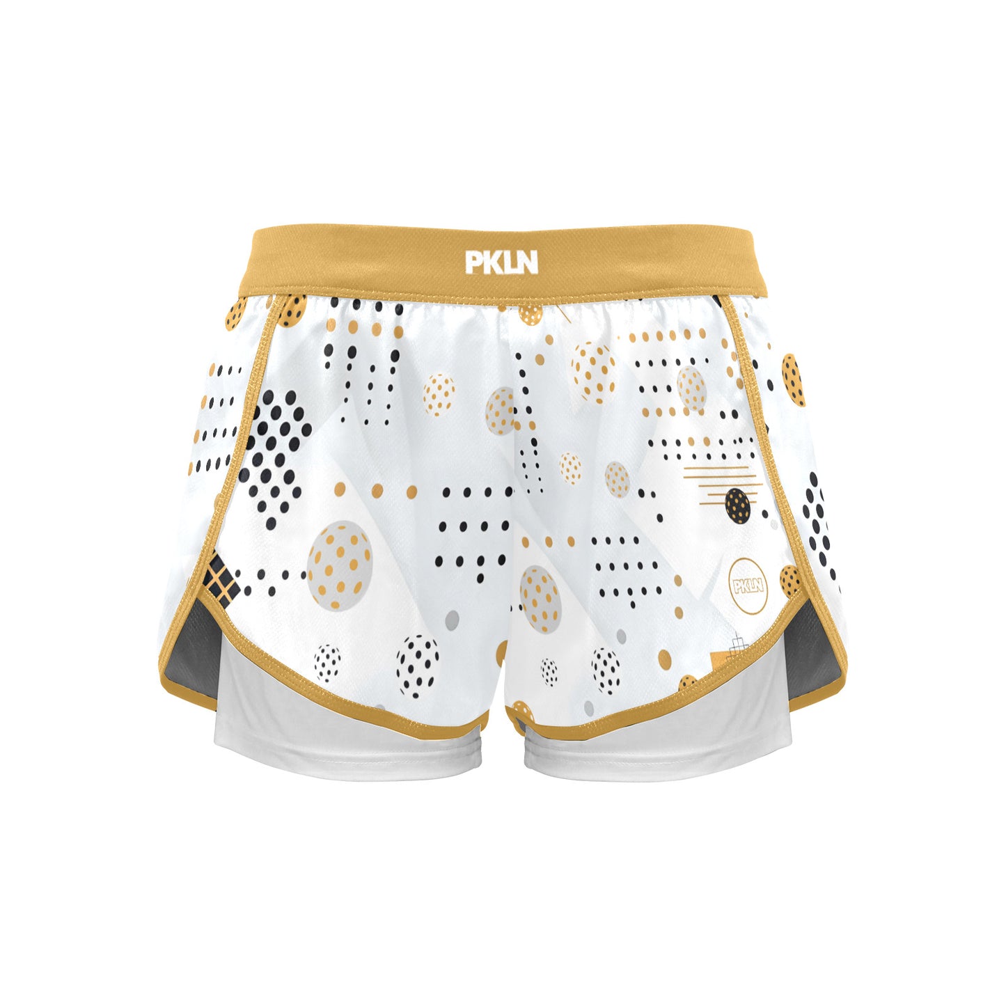 GOLD RUSH WOMENS PRO PERFORMANCE PICKLEBALL SHORTS