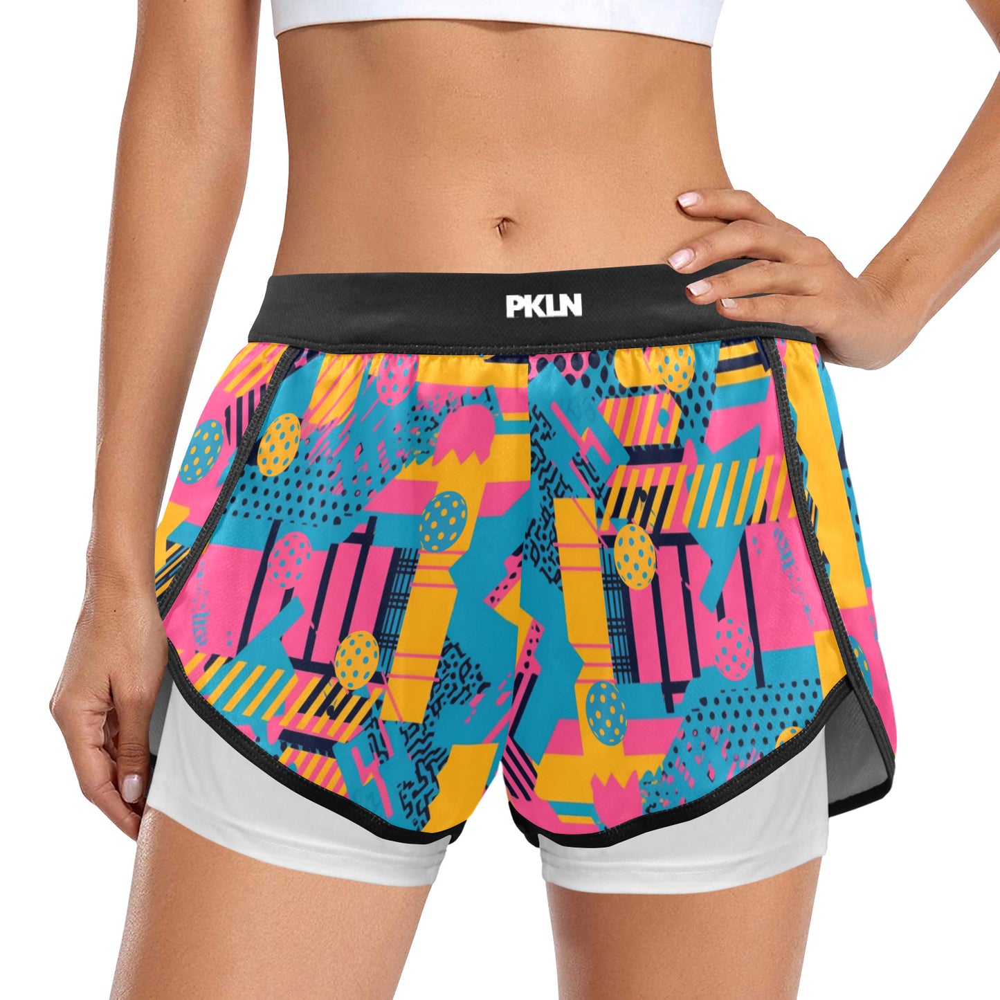 "SAVED BY THE BALL" WOMENS PRO PERFORMANCE PICKLEBALL SHORTS