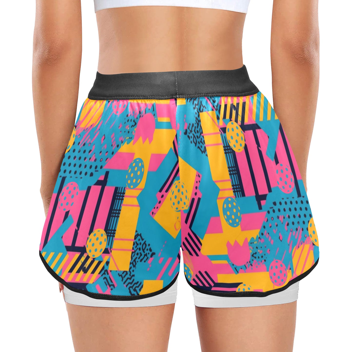 "SAVED BY THE BALL" WOMENS PRO PERFORMANCE PICKLEBALL SHORTS