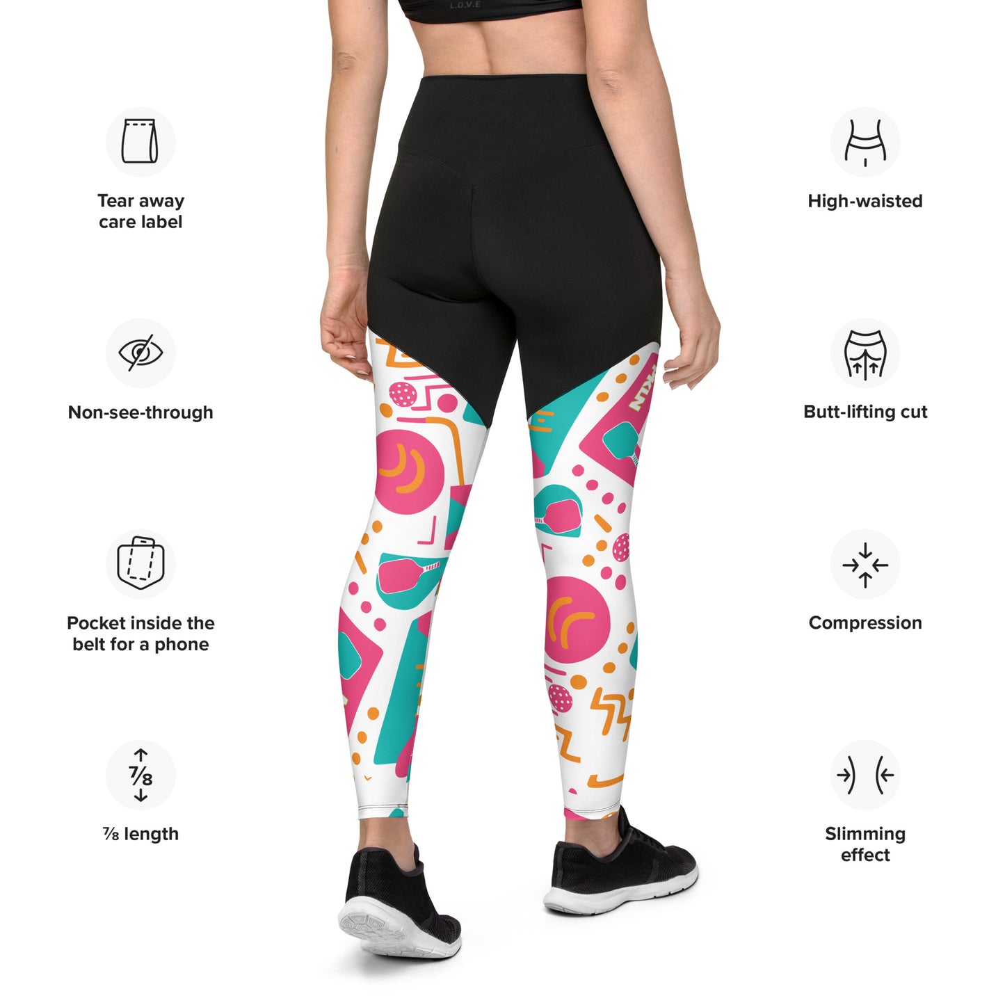 "FRESH PRINCE" ELITE PERFORMANCE PICKLEBALL LEGGINGS