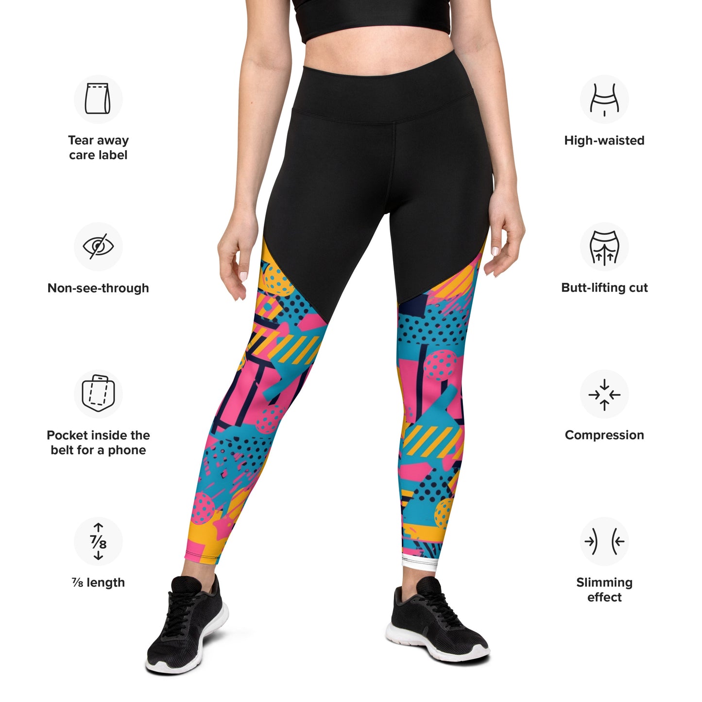 "SAVED BY THE BALL" ELITE PERFORMANCE PICKLEBALL LEGGINGS