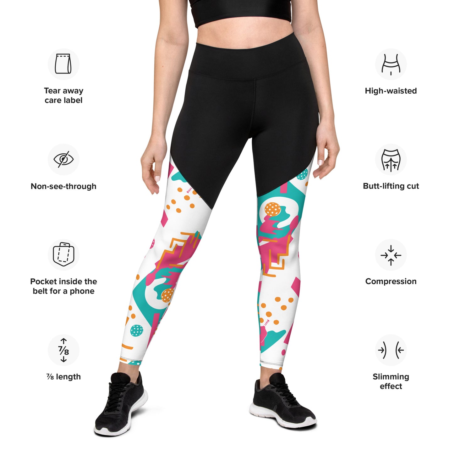 "FRESH PRINCE" ELITE PERFORMANCE PICKLEBALL LEGGINGS