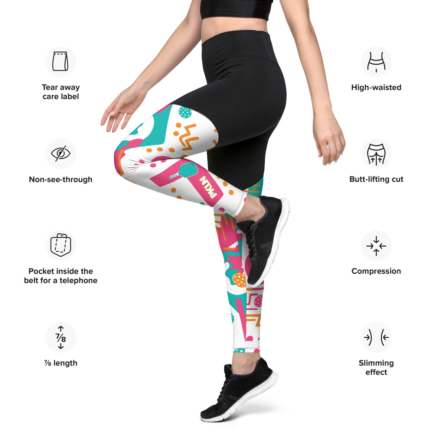 "FRESH PRINCE" ELITE PERFORMANCE PICKLEBALL LEGGINGS